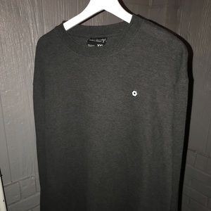 South Pole Gray Waffle Knit Long Sleeve Shirt